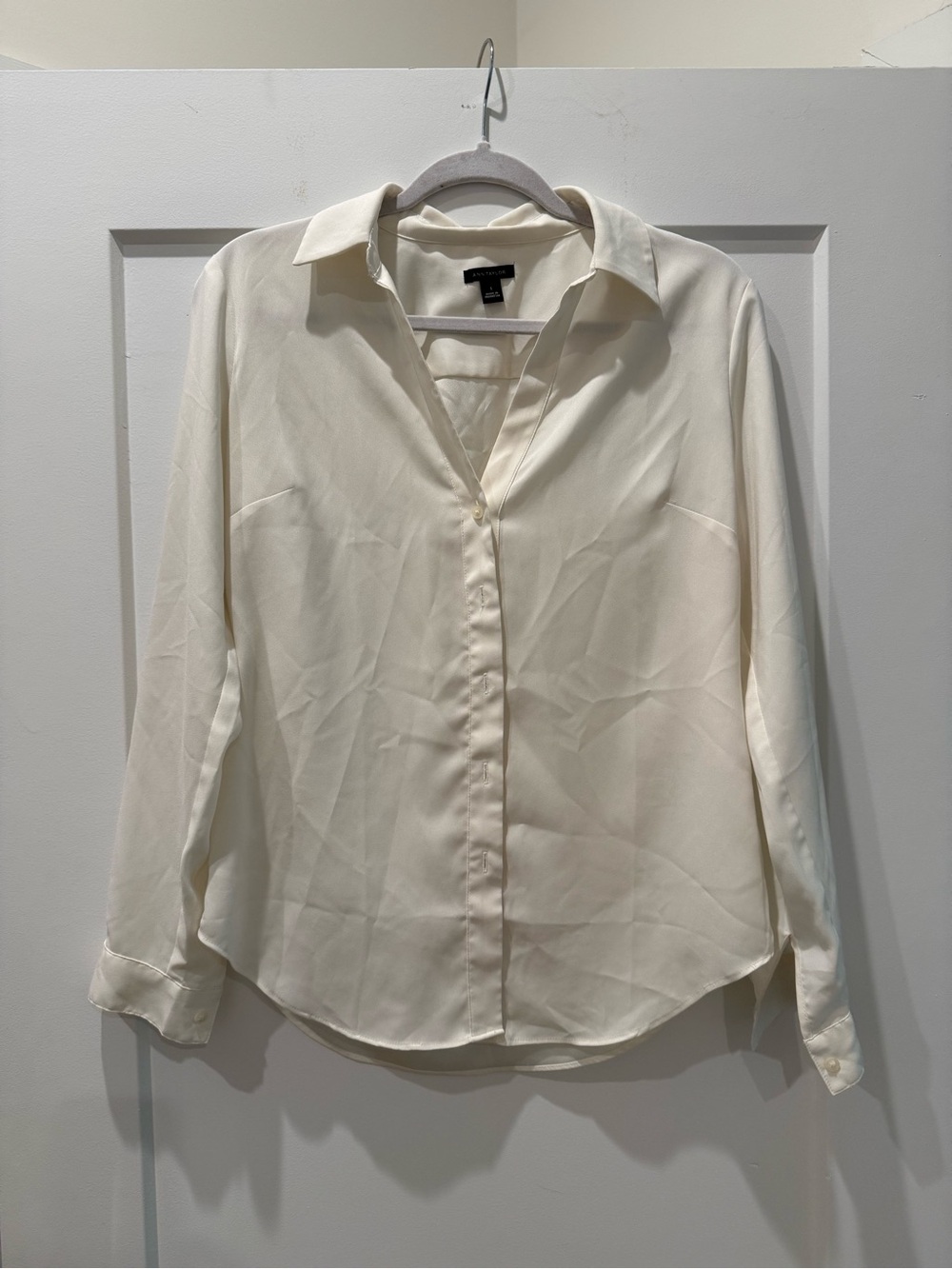 Ann Taylor Sheer Button Down